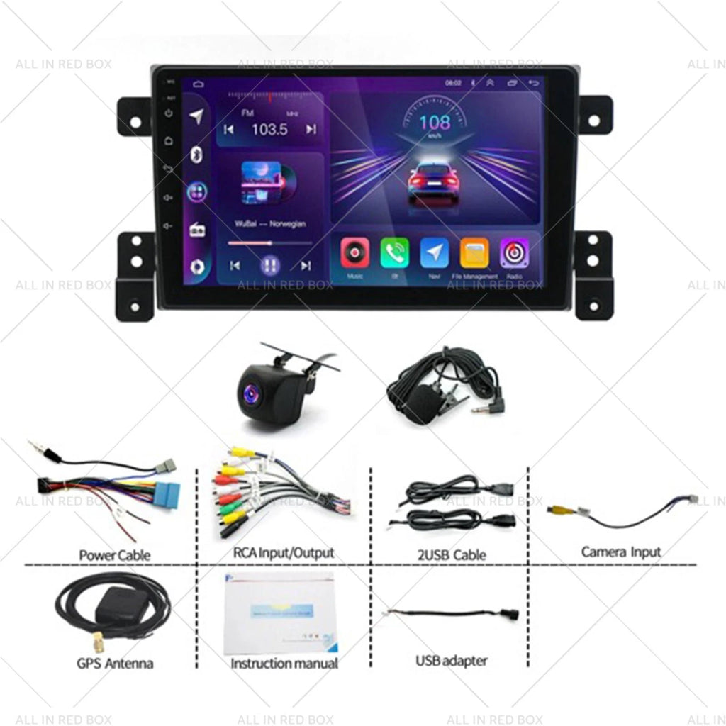 Car Head Unit for Suzuki Grand Vitara (2005–2015) w/ Wireless CarPlay