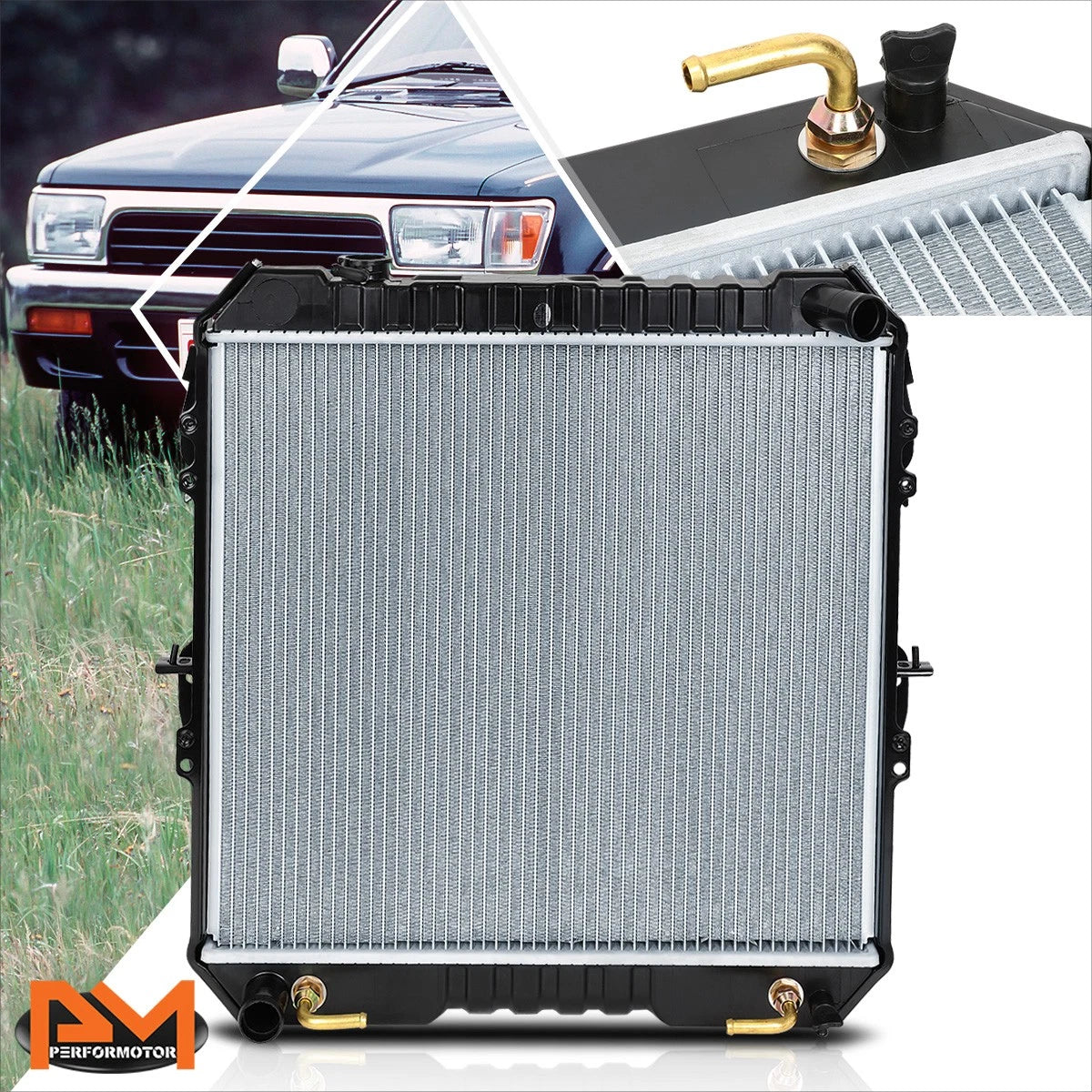 OE Replacement Aluminum Radiator for Toyota 4Runner/Pickup V6 (1988–1995) DPI-50