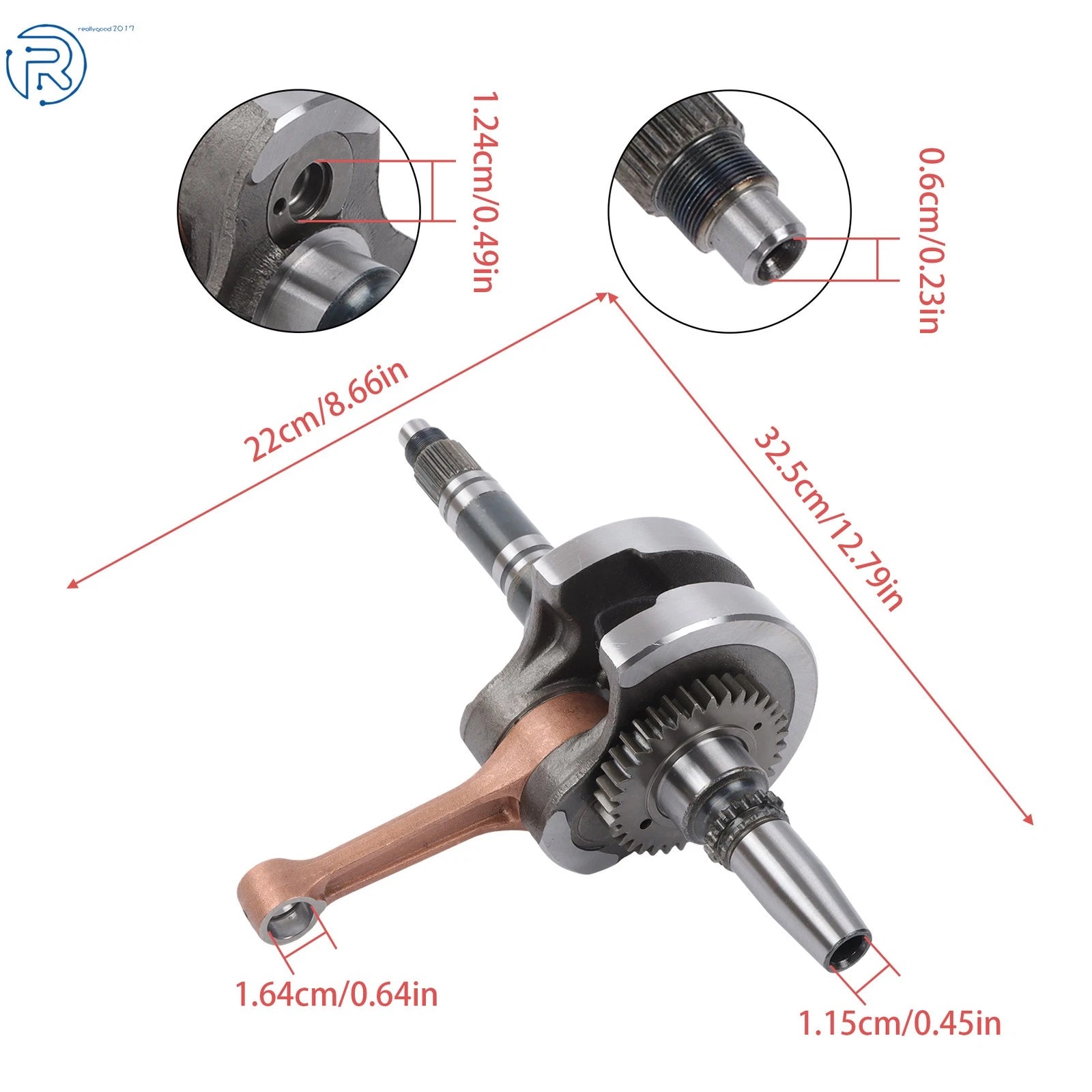 Crankshaft for Honda Rancher 350 TRX350 (2000-2006)