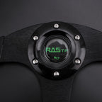 14" Racing Steering Wheel for Universal Fit (6 Bolt, Black)