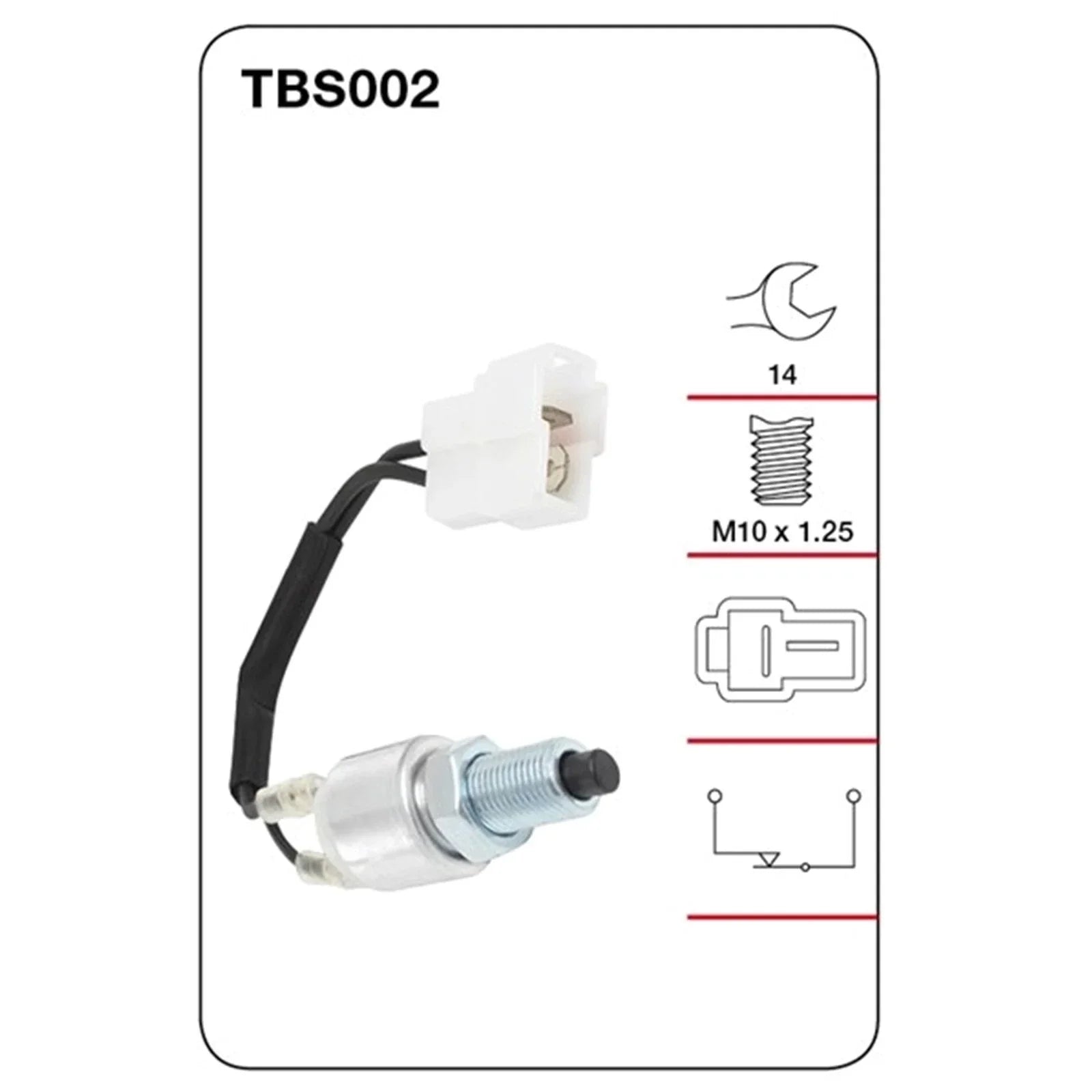 Brake Stop Light Switch for Toyota Hiace RZH125 4cyl 2.4L 2RZ 2RZ-E 1989~2003