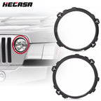 Set of 2 Headlight Bezel Mount Bracket Rings for Jeep Wrangler TJ (1997–2006)