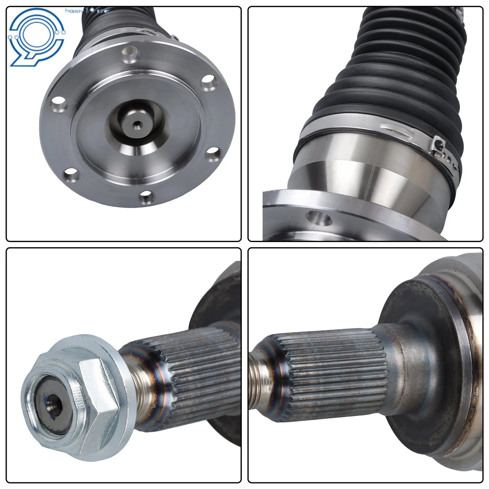 2X Front Extended Travel CV Axle Assembly for Cadillac Escalade (2007–2020)