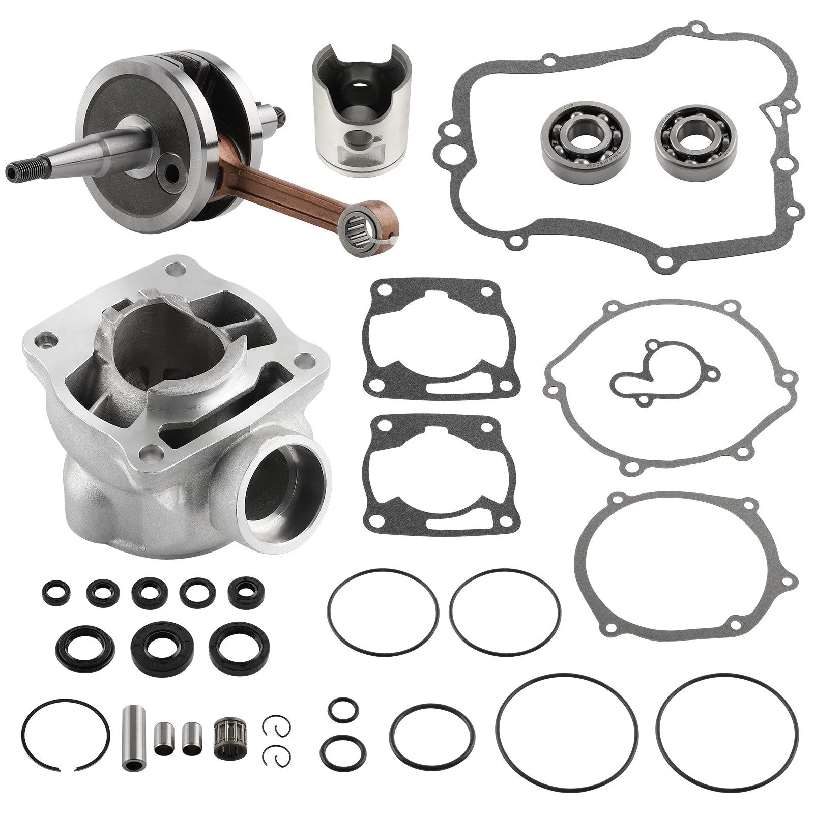 Complete Engine Rebuild Kit for Yamaha YZ85 (2002–2014) w/ Cylinder Piston Crankshaft