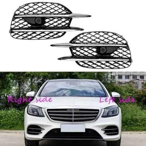 1 Pair Bumper Grille Cover for MB W222 S450 S560 (2014–2020)