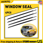 4X Weatherstrip Window Moulding Trim Seal for Ram 1500 2500 3500 (2009–2021)