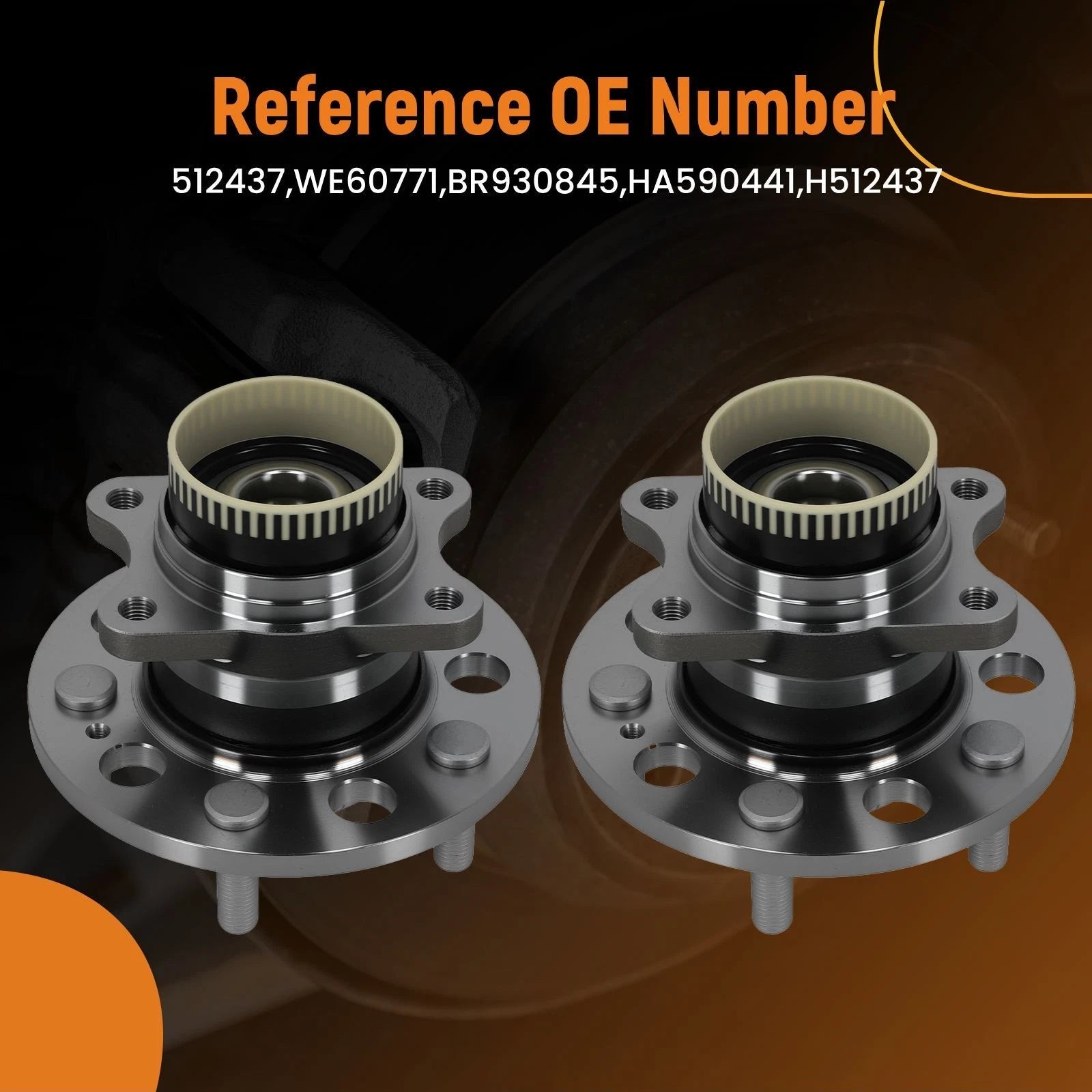 Rear Wheel Hub Bearing for KIA Sportage (2011–2016) 4-Bolt
