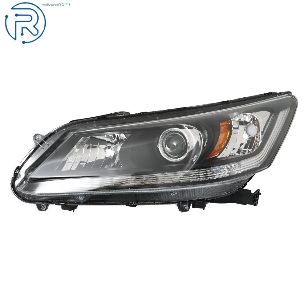 Set of 2 Halogen Headlights for Honda Accord (2013–2015) w/ LED DRL