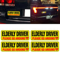 Reflective Senior Driver Car Magnet for Elderly Drivers (2010–2020)