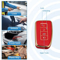 Silicone Key Fob Case Cover for Lexus RX450h 2016-2020 - Red