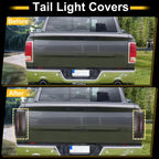 Set of 2 Truck Tail Light Cover Trim Stickers for Dodge Ram 1500 2500 (2009–2017)
