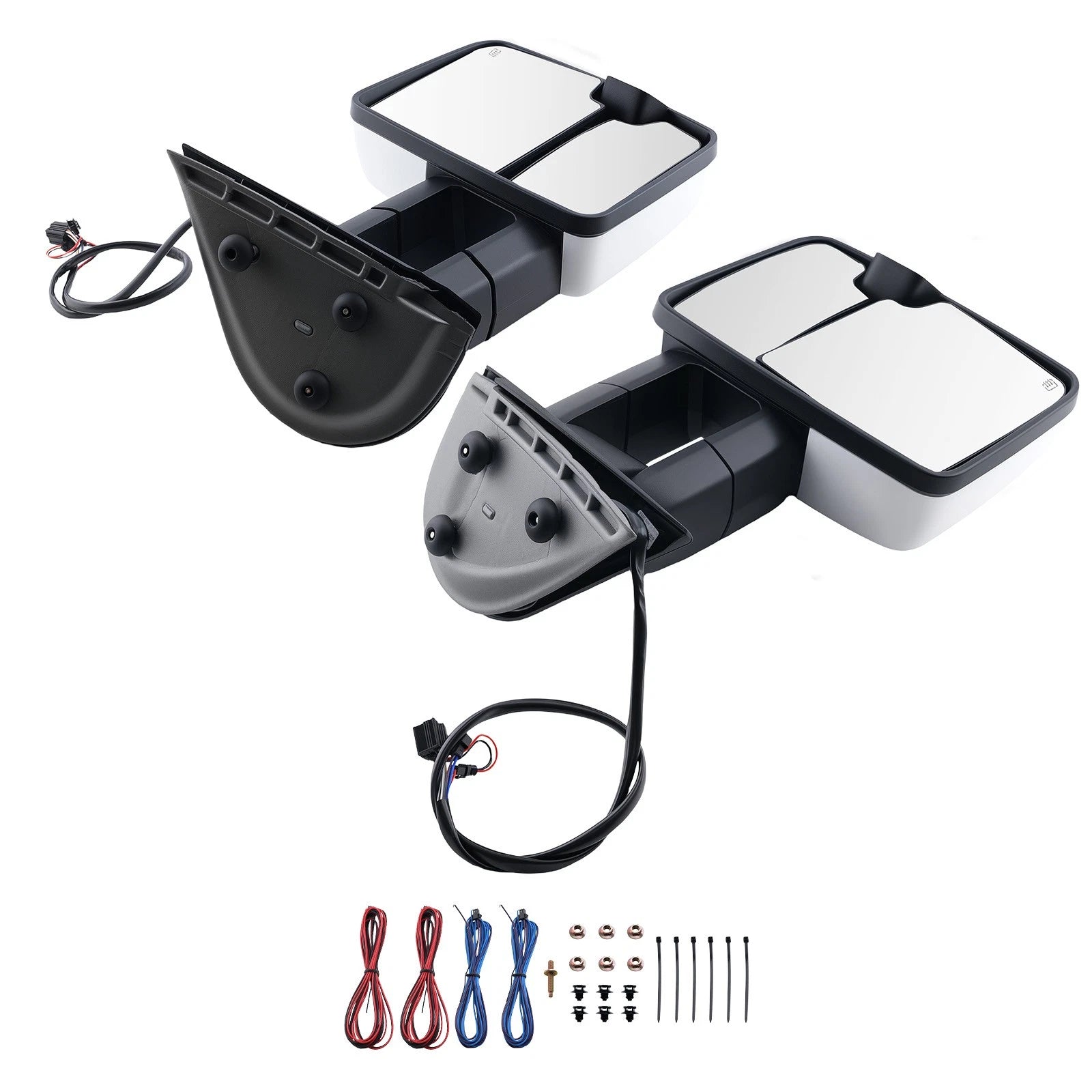 Side Mirror Pair for Chevy Tahoe/GMC Yukon (2007–2014) 15907124 White