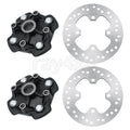 Front Left Right Wheel Hubs & Brake Disc Rotor for Honda Rancher 420 (2007–2014)