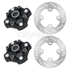 Front Left Right Wheel Hubs & Brake Disc Rotor for Honda Rancher 420 (2007–2014)