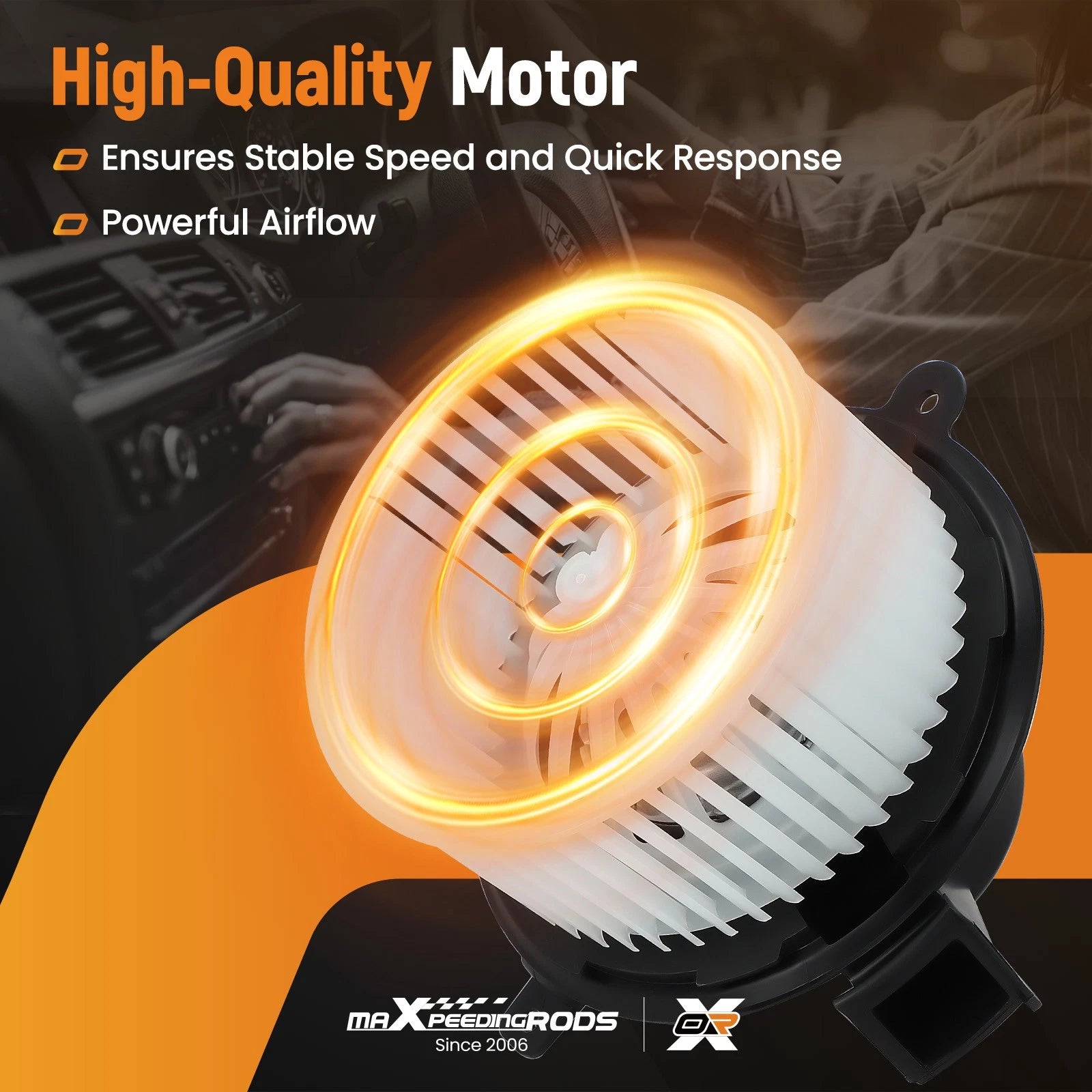 A/C Heater Blower Motor w/ Fan for Chevrolet Silverado 1500 GMC Acadia (700236)