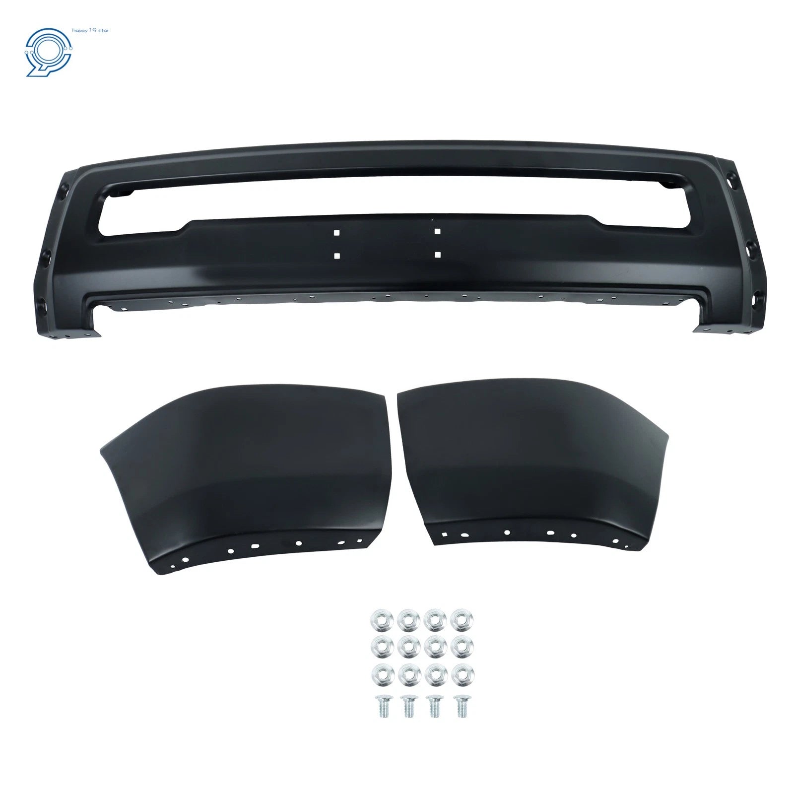 Front Bumper Face Bar for Dodge Ram 2500 3500 (2010-2018) Black Steel