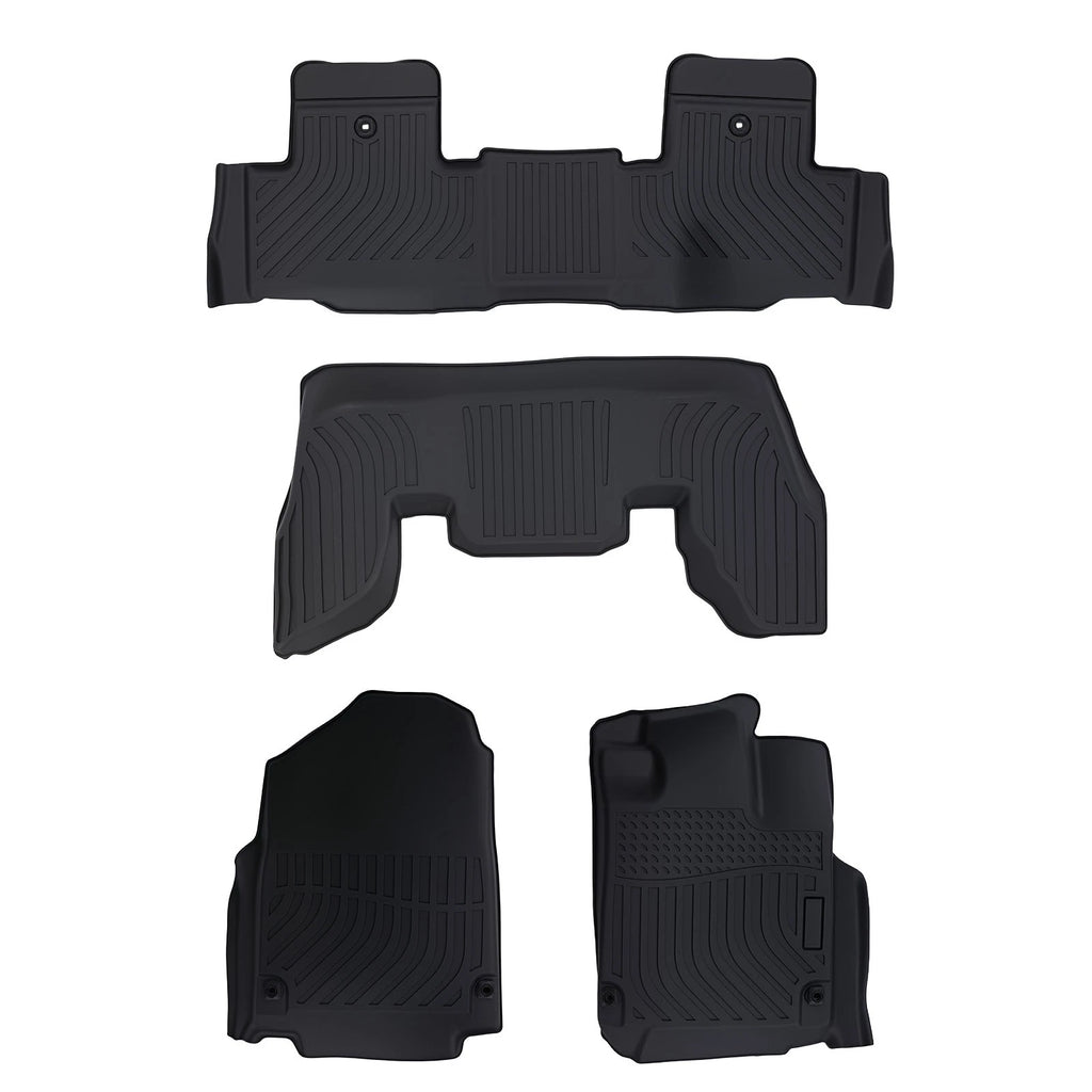 All Weather TPE Floor Mats for Acura MDX (2022–2025) Black