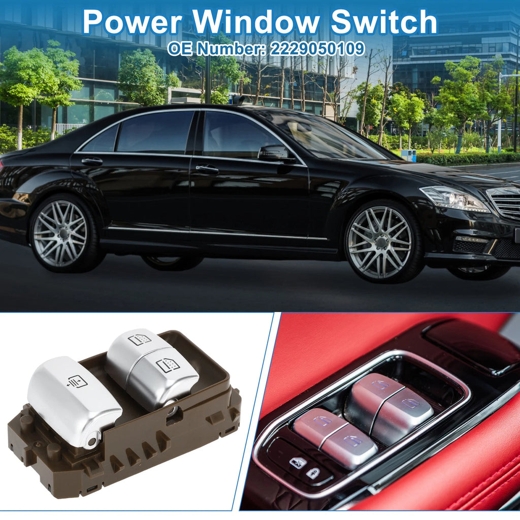 Front Driver Side Power Window Switch for Mercedes-Benz S450 (2018–2021) No.2229050109