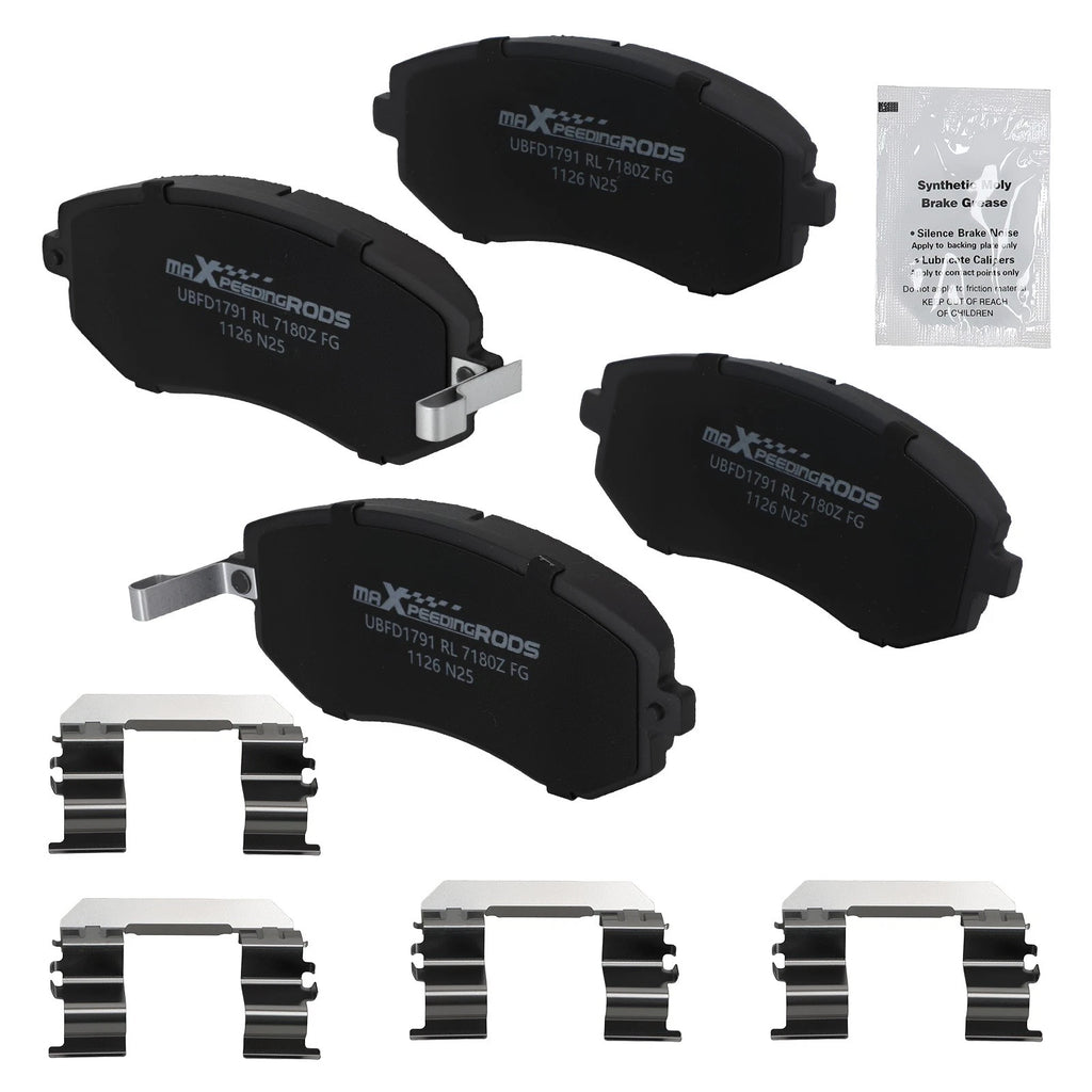 Set of 4 Front Ceramic Brake Pads for Subaru Outback Legacy (2002–2013) D929 P-929