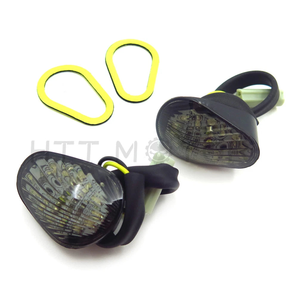 Smoke Euro LED Flush Mount Turn Signal for Yamaha YZF R1 R6 R6S (2006–2008)