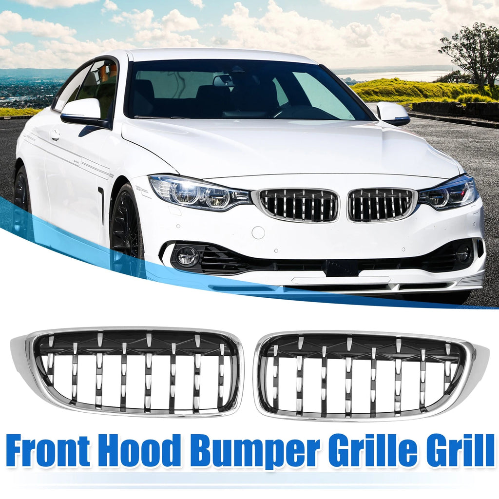 1 Pair Front Hood Bumper Grille for BMW 428i xDrive 440i (2014–2016) 767153888601