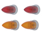Flush Mount Tail Light Assembly for 1959 Cadillac (2 Red 2 Amber Lens)