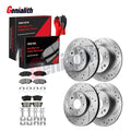 2.4L Front Rear Disc Rotors Brake Pads for Honda Accord (2003–2007)