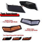 2X Smoke Switchback LED Turn Signal Blinker Corner Lights for Jeep Patriot (2007–2017)