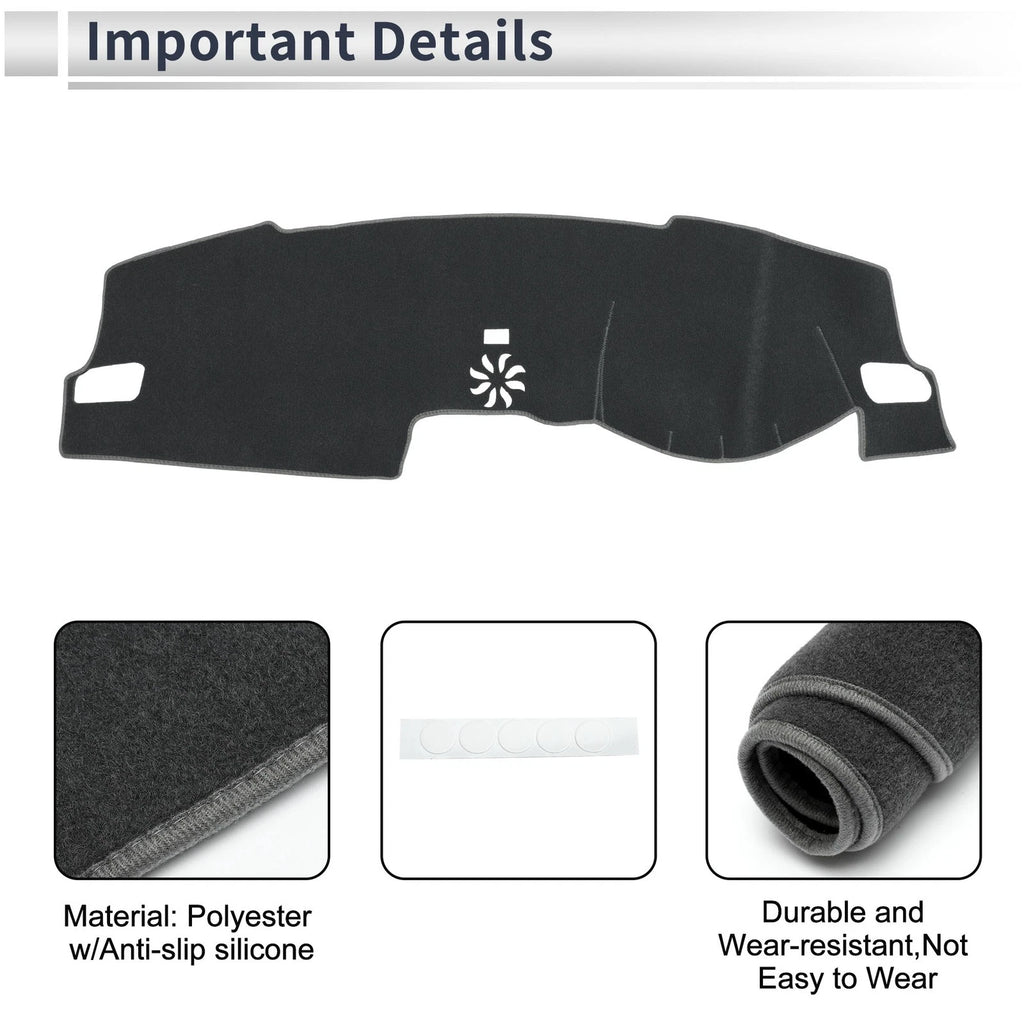 Dashboard Cover Mat for Honda Civic FL5 (2022–2024) Sun Protector Gray