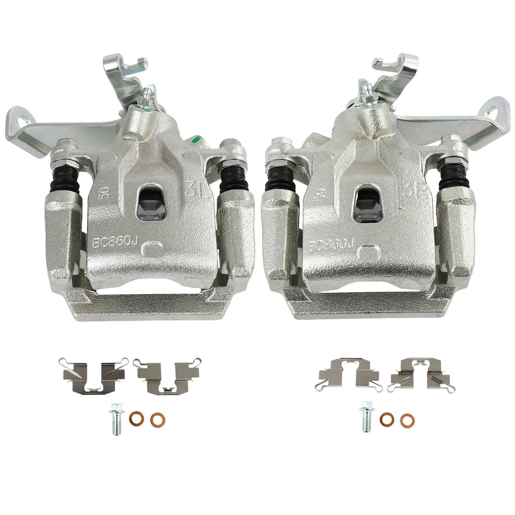 Set of 2 Rear Brake Calipers with Bracket for Mazda CX-5 (2013–2015)