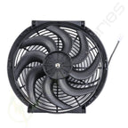 2X 14" Radiator Condenser Cooling Fan for GMC Envoy Savana Yukon (2002–2009)