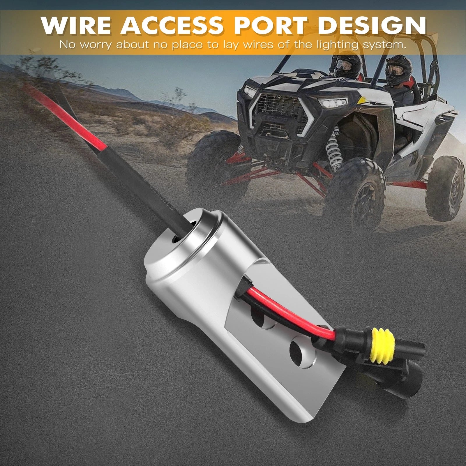 Bungs Wall Tube Cage Connector Adapter for Polaris RZR XP 1000 (2014–2023)