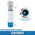 Wheel Lock Lug Nut Kit with Socket Protector for BMW