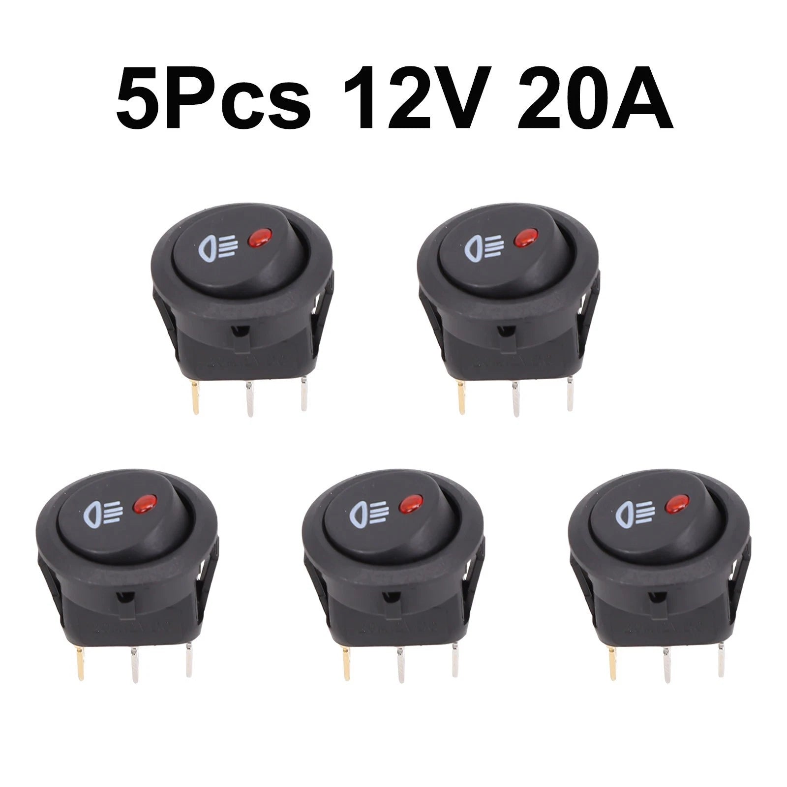Rocker Switch for Car Truck Fog Light Lamp (ABS Plastic)