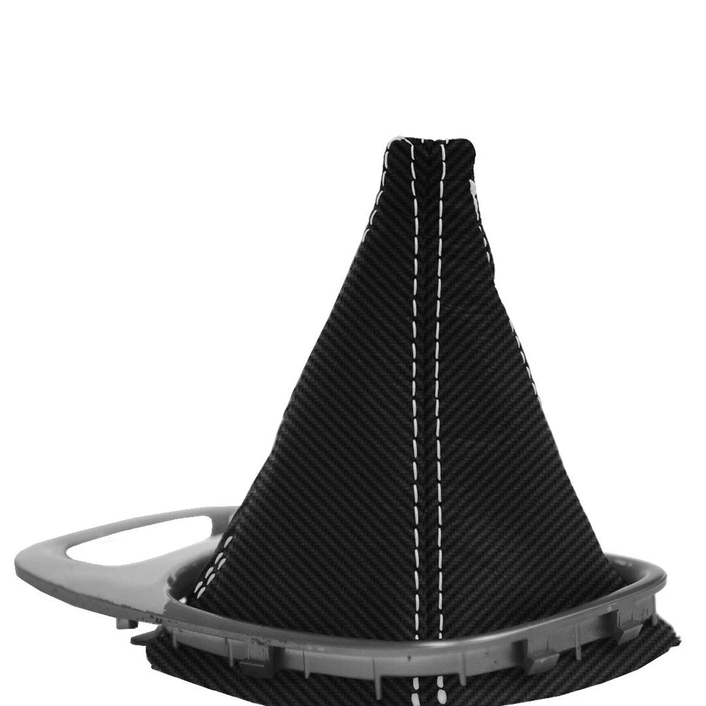 Manual Shift Boot for Honda S2000 (2003–2009) Carbon Fiber White Stitch