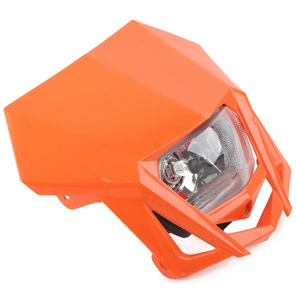 Front Headlight for Kawasaki KLX (2006–2023), Yamaha (2005–2023) - Orange