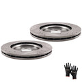 Front Brake Rotors Pair for Chrysler Pacifica (2017–2021) Dodge Journey (2012–2020)