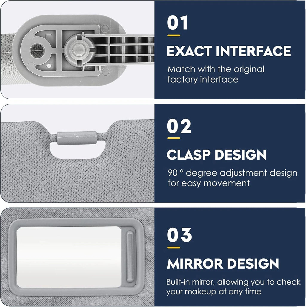 Pair Sun Visor for Hyundai Veloster (2012–2015)