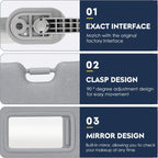 Pair Sun Visor for Hyundai Veloster (2012–2015)