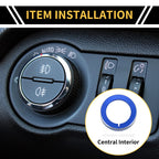 Headlight Control Switch Knob Cover Ring for Ford F-150 (2016–2021) Blue