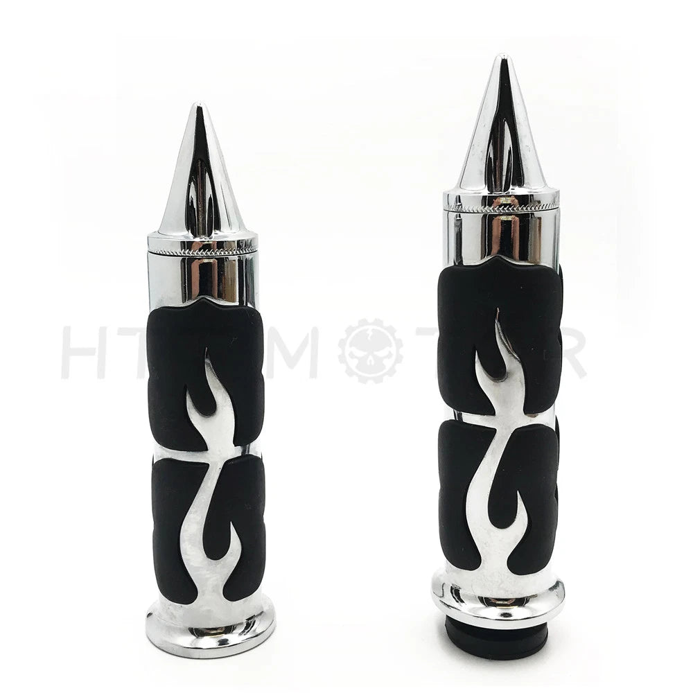 Spike 22mm 7/8" Chrome Hand Grip for Honda Shadow Magna VTX 1300 (2001–2009)