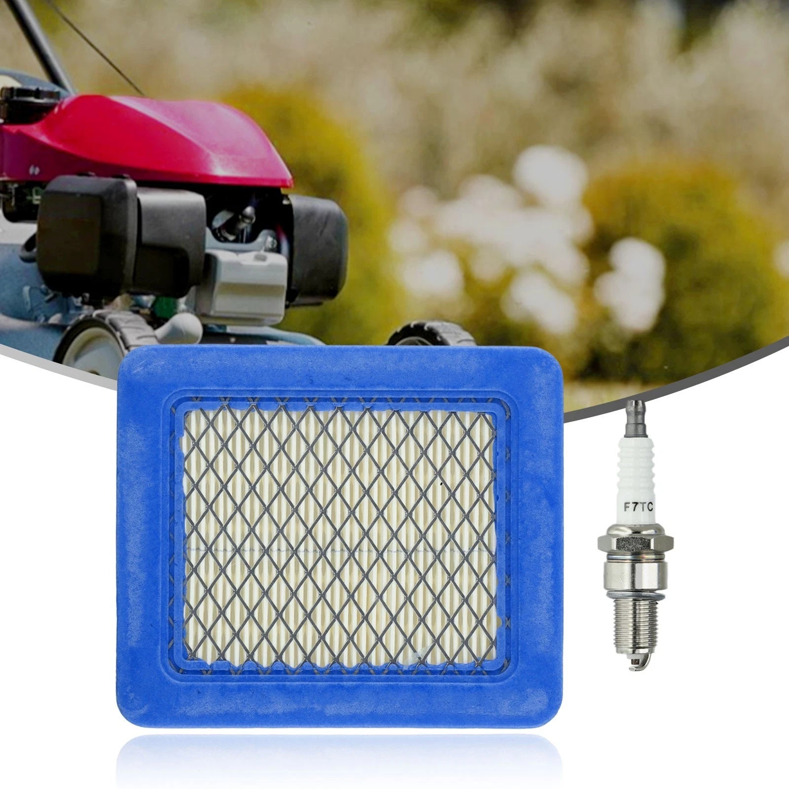Air Filter for Lawn Mower (130mm x 110mm x 20mm)