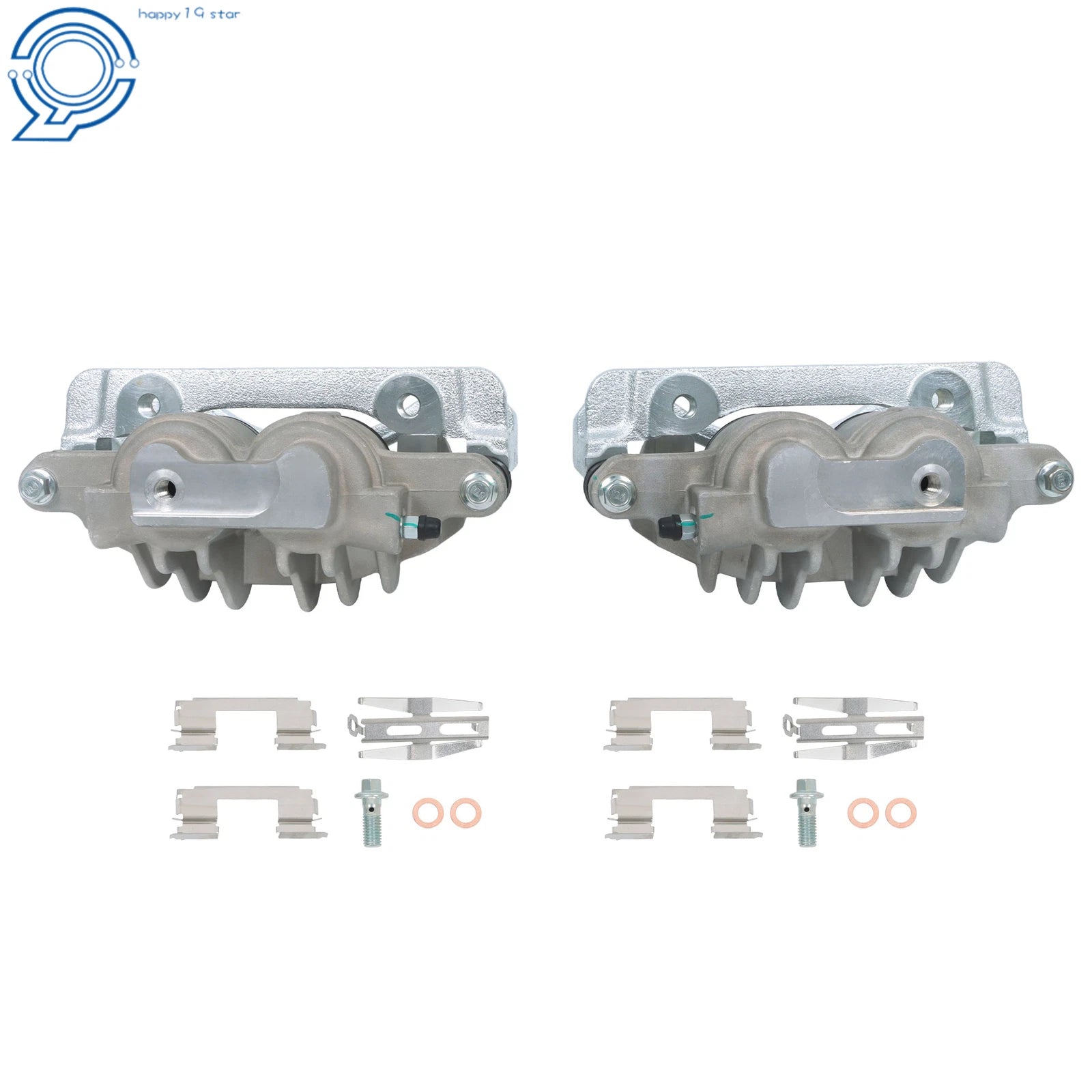 Set of 2 Disc Brake Calipers w/ Bracket for Ford Mustang (2003-2004)