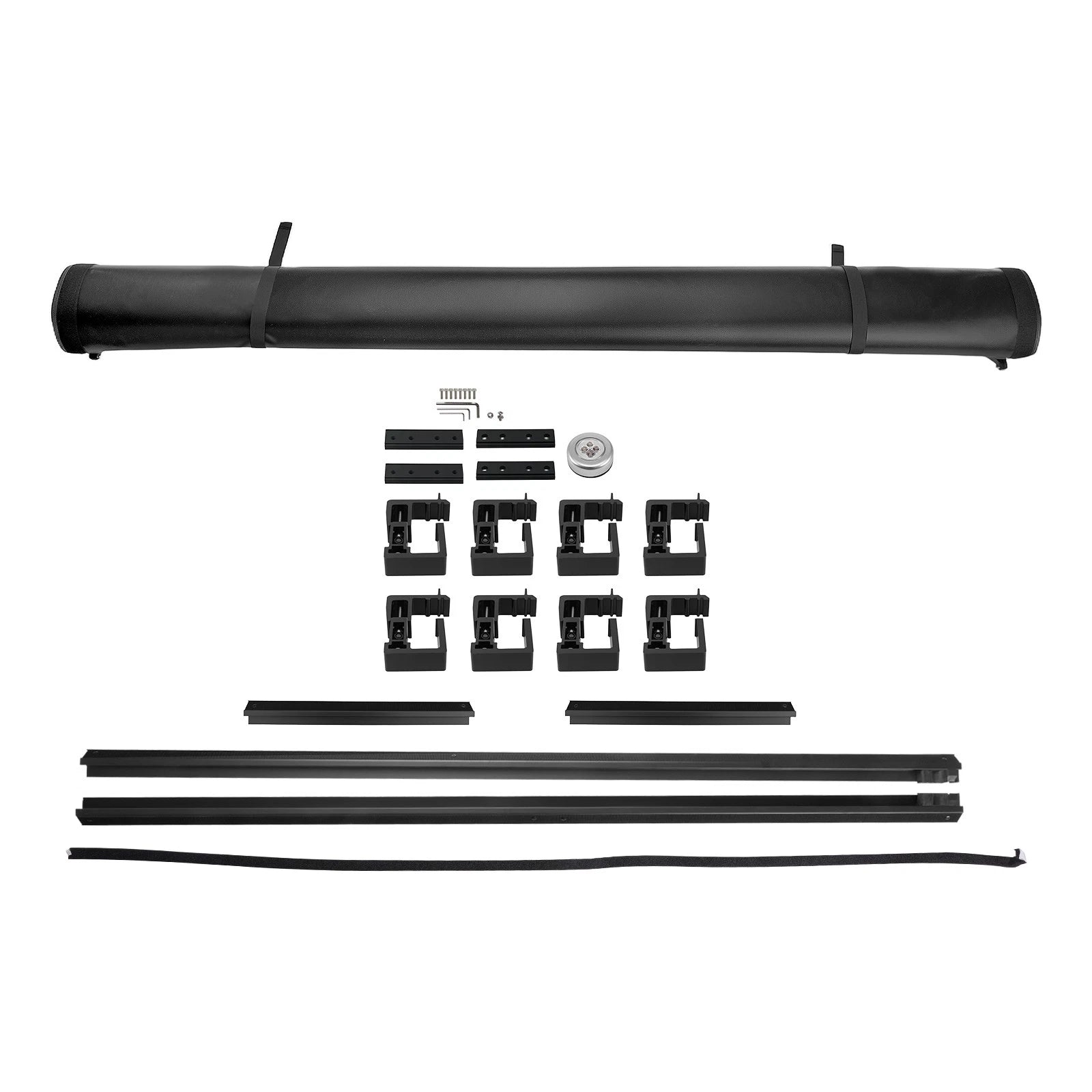 8ft Roll-Up Tonneau Cover for Ford F-250/F-350 Super Duty (1999–2016) W/LED Lamp