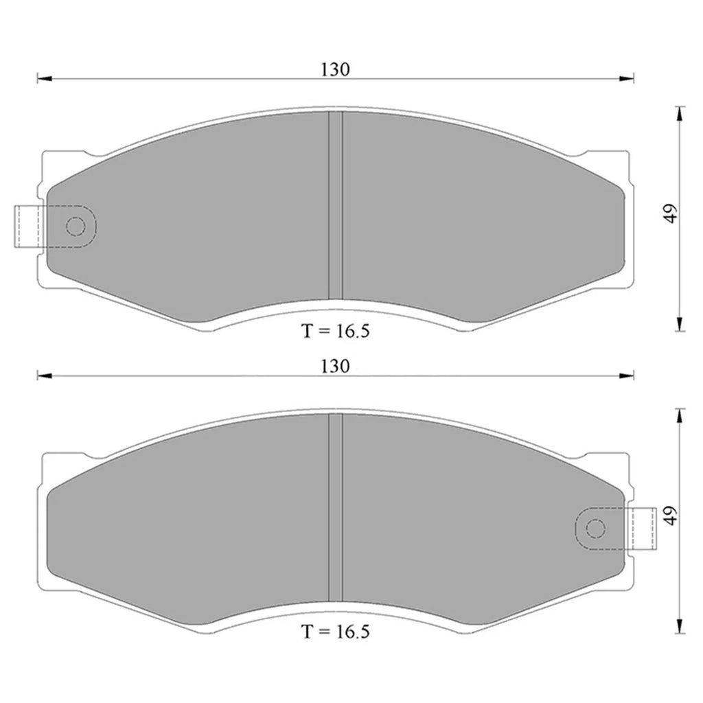 LH+RH Front Disc Brake Pads for Nissan Vanette C22 (1987 - 1993)