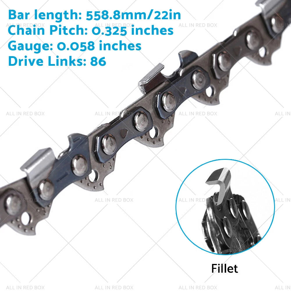 22" Chainsaw Chain 0.325 058 86DL for Baumr-AG Sunseeker (N/A)