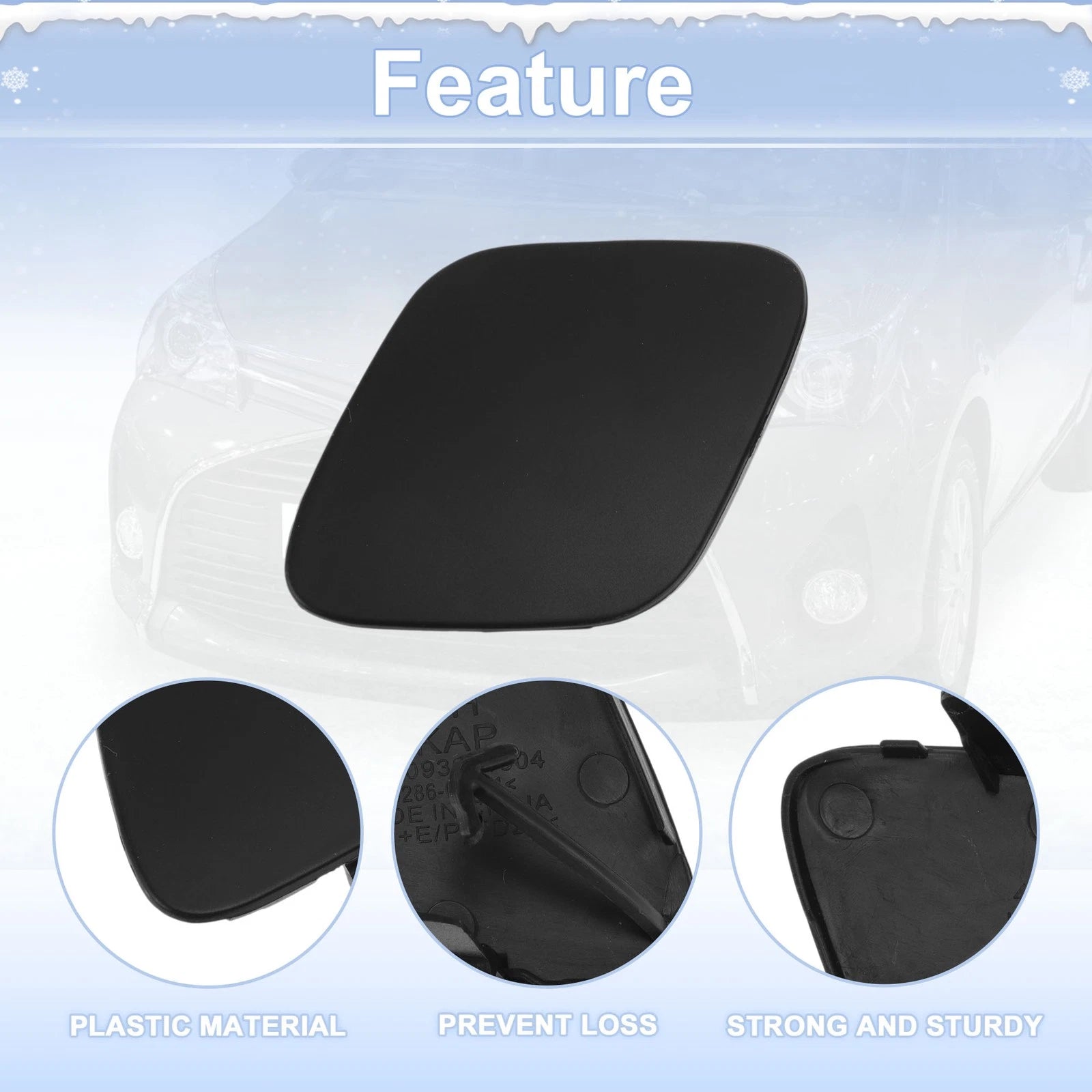 Tow Hook Cover Cap for Toyota Auris (2006–2009) No. 5212802908