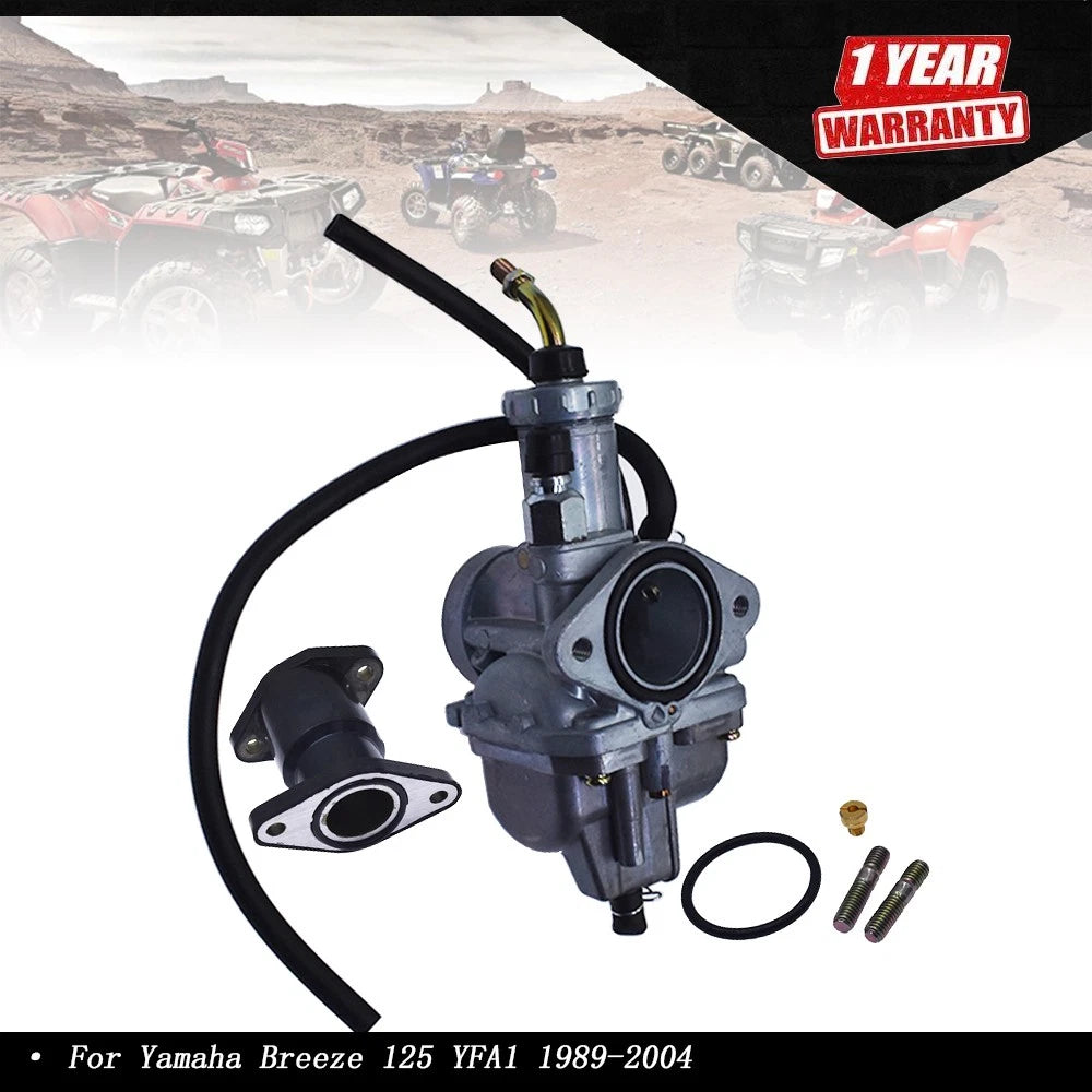 Intake Manifold Boot & Carburetor for Yamaha Breeze 125 (1989–2004)