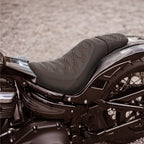 Driver Passenger Pillion Seat for Harley Street Bob Slim FLSL (2018–2023) Black