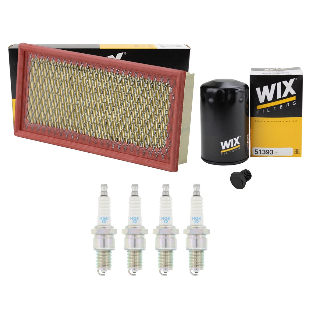 Wix Engine Air Oil Filters & NGK Spark Plugs Kit for 4000 Fox (1980–1986)